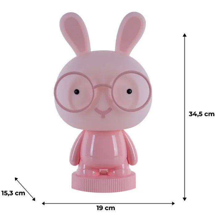 Ночник Kite Светильник LED с аккумулятором Bunny, голубой (K24-490-1-3) изображение 6