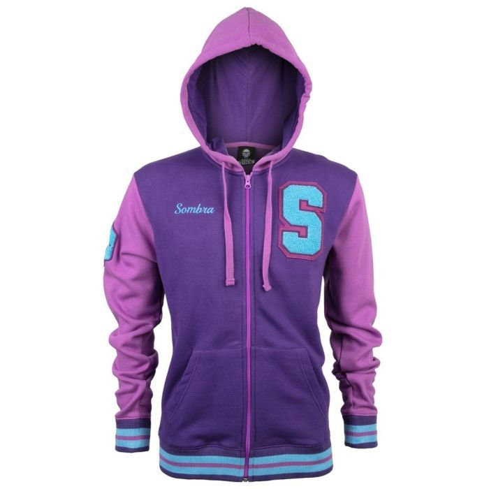 Кофта Jinx Overwatch Varsity Sombra Zip-Up Hoodie Purple/Pink XL (JINX-9352XL)