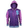 Кофта Jinx Overwatch Varsity Sombra Zip-Up Hoodie Purple/Pink L (JINX-9352L)