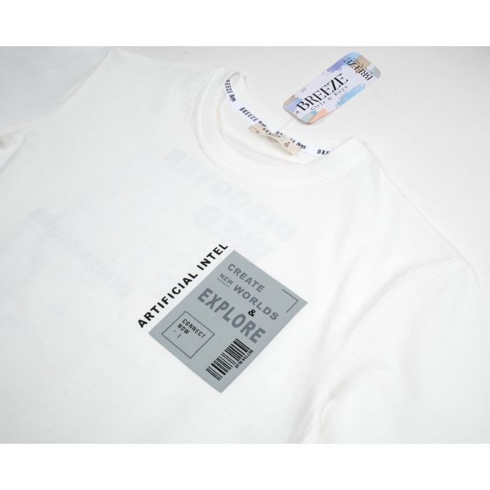 Футболка дитяча Breeze EXPLORE (20972-134B-cream) зображення 3