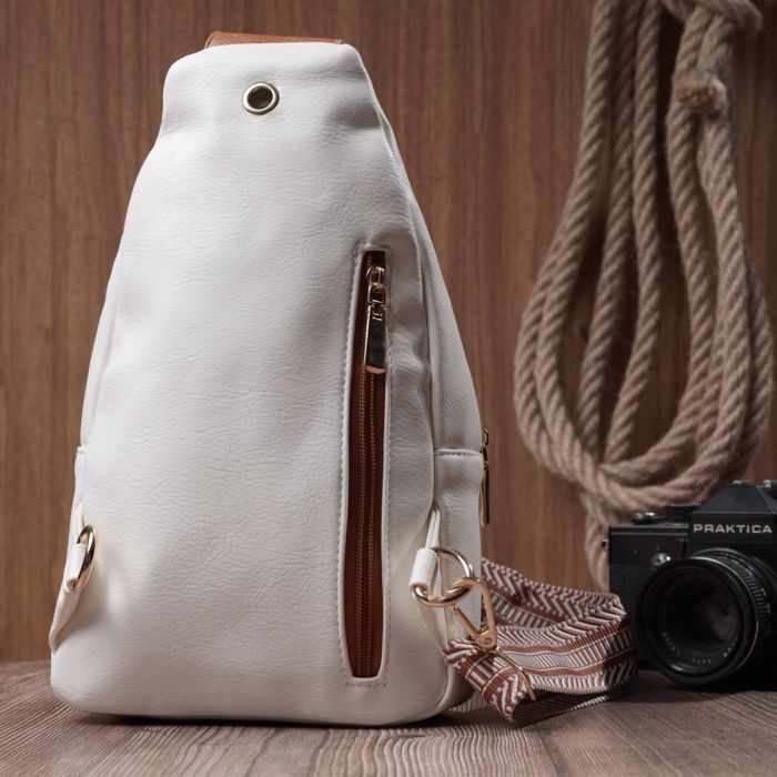 Сумка Vintage Из экокожи Белая (22757) изображение 10