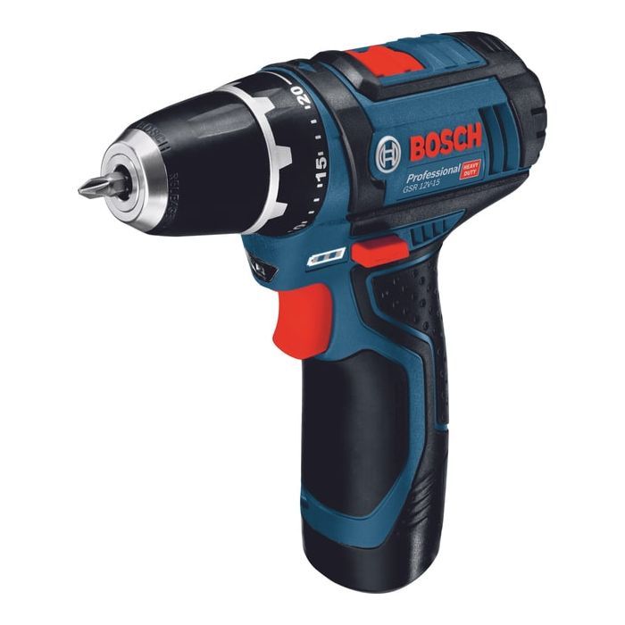Шуруповерт Bosch GSB 12В 2х2Ah, + набор ручного инструмента (0.601.868.10R) изображение 5