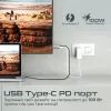 Кабель мультимедійний USB-C to HDMI M 1.8m + USB-CF grey Promate (hdmi-pd100.grey) зображення 4