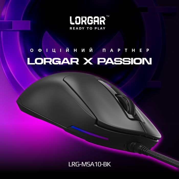 Мишка Lorgar MSA10 Ultralight USB White (LRG-MSA10-WH) зображення 2