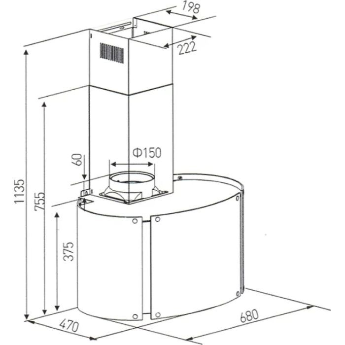 Вытяжка кухонная Kaiser A 7425 Eco изображение 2