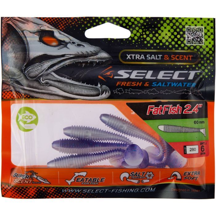 Силікон рибальський Select Fatfish 2.4" col.087 (6 шт/упак) (1870.29.32) зображення 2