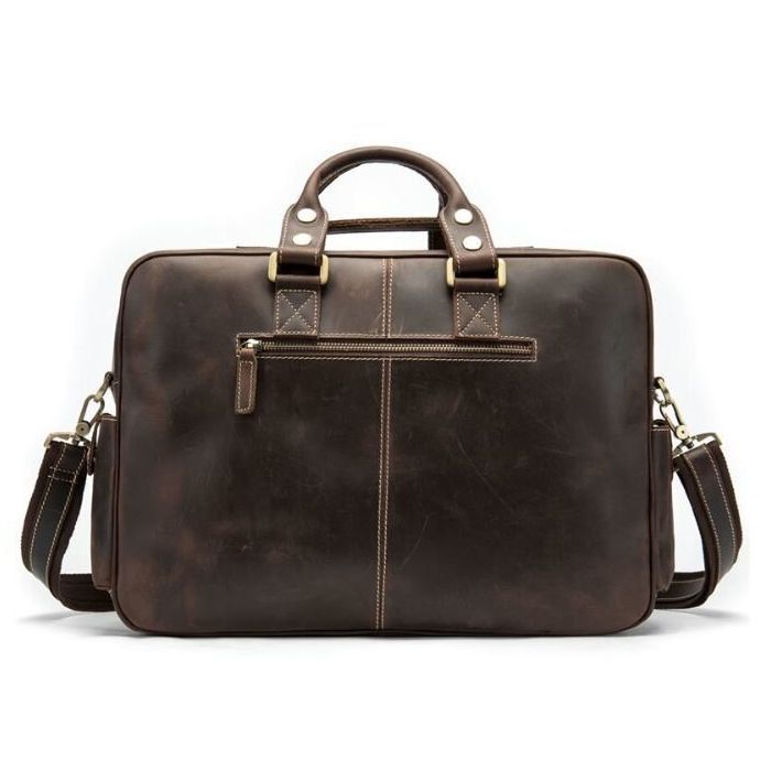 Сумка Vintage Коричнева (14881) зображення 6