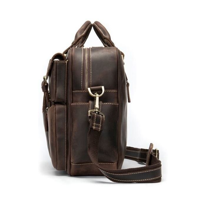 Сумка Vintage Коричнева (14881) зображення 7