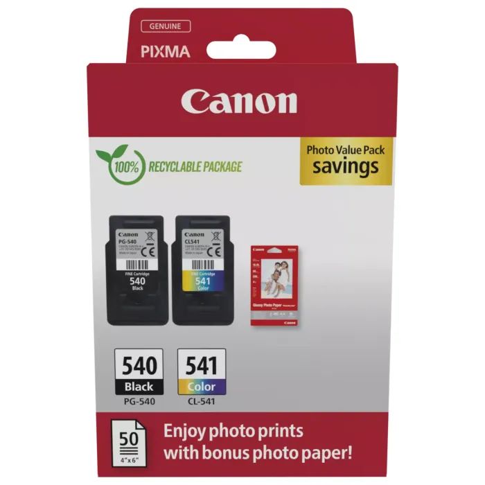 Картридж Canon PG-540 Multipack PG-540/CL-541 BK, Color, Blister (5225B006)