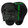 Лапы боксерские PowerPlay 3044 Pro Carbon Ultra Series Чорно-Зелені (PP_3044_Bl/Green)