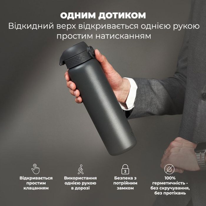 Пляшка для води ION8 OneTouch Vacuum Insulated 920 мл Periwinkle (I8TS1000PERI) зображення 2