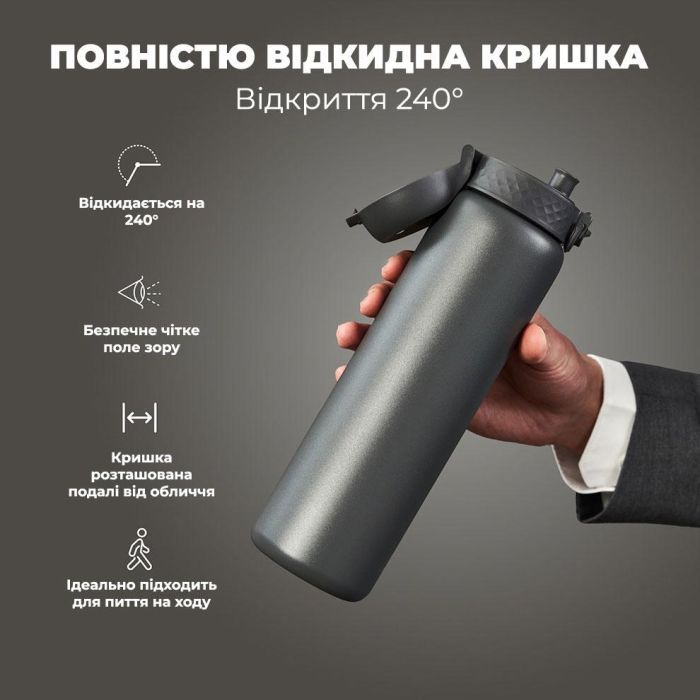 Пляшка для води ION8 OneTouch Vacuum Insulated 920 мл Periwinkle (I8TS1000PERI) зображення 3