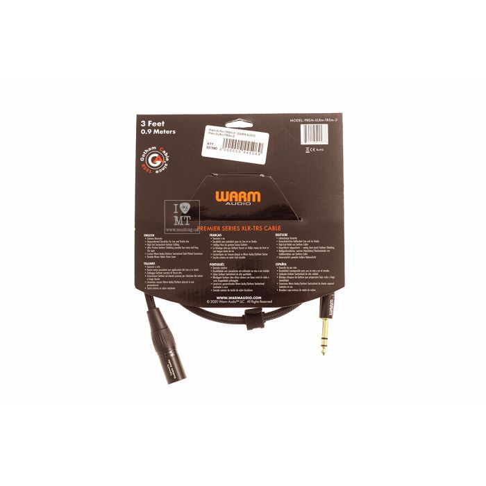 Микрофонный кабель Warm Audio Prem-XLRm-TRSm-3' 0.9 m (231560) изображение 4