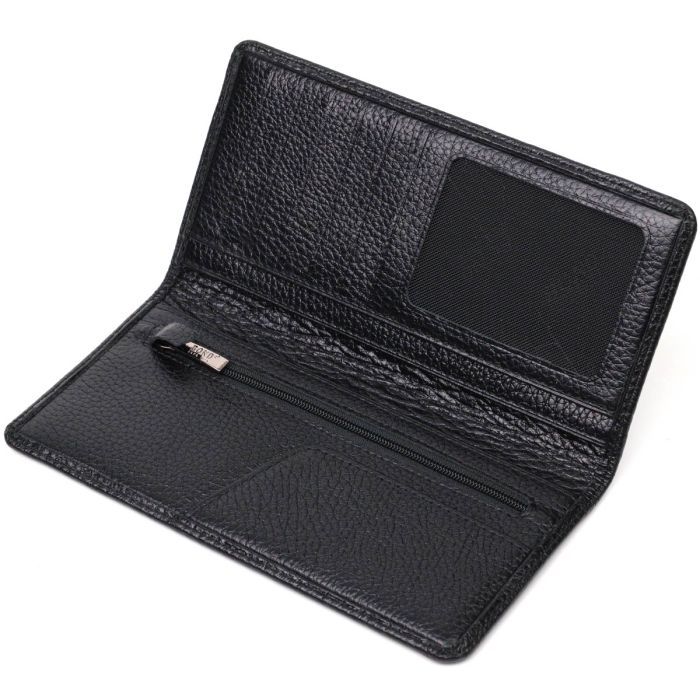 Кошелек Bond Accessories Из натуральной зернистой кожи Черный (21983) изображение 5