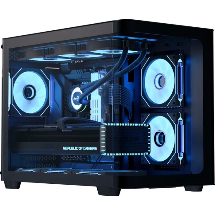 Корпус AeroCool P300C-G-BK-v1 Black (ACCS-PN02033.11)