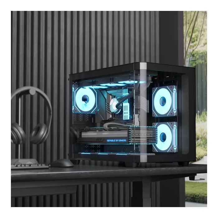 Корпус AeroCool P300C-G-BK-v1 Black (ACCS-PN02033.11) зображення 6