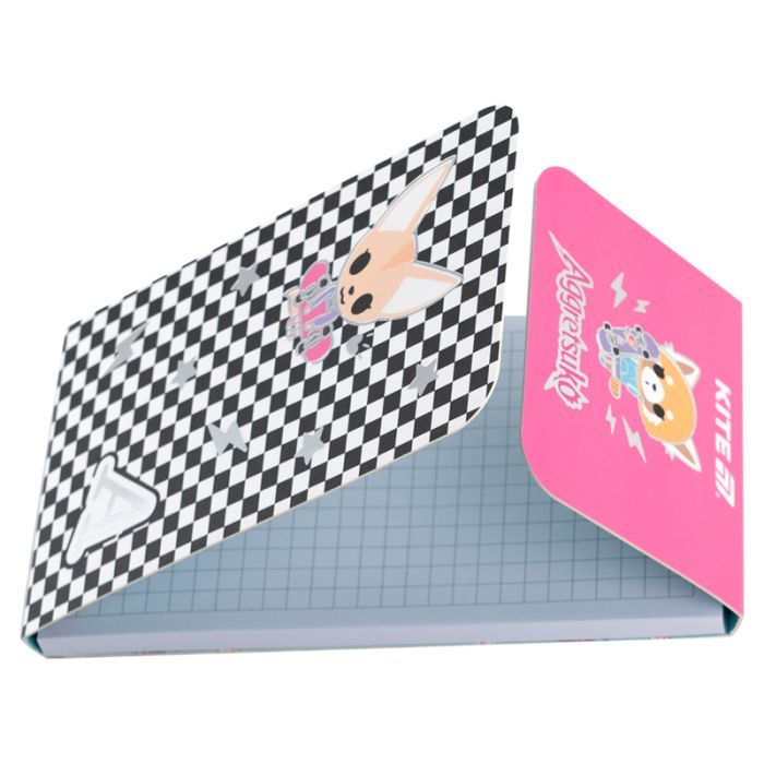Блокнот Kite на магните Aggretsuko 60 листов, клетка (AR24-092) изображение 2