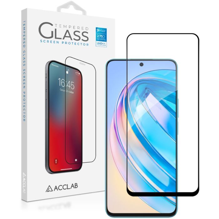 Скло захисне ACCLAB Full Glue Honor X8A Black (1283126591204)