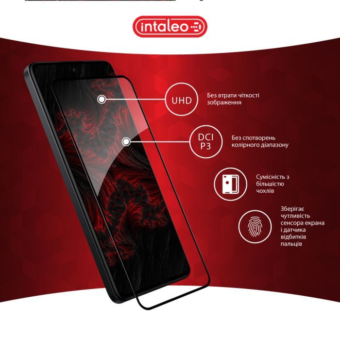 Скло захисне Intaleo Full Glue Xiaomi Redmi 13 Black (1283126592935) зображення 4