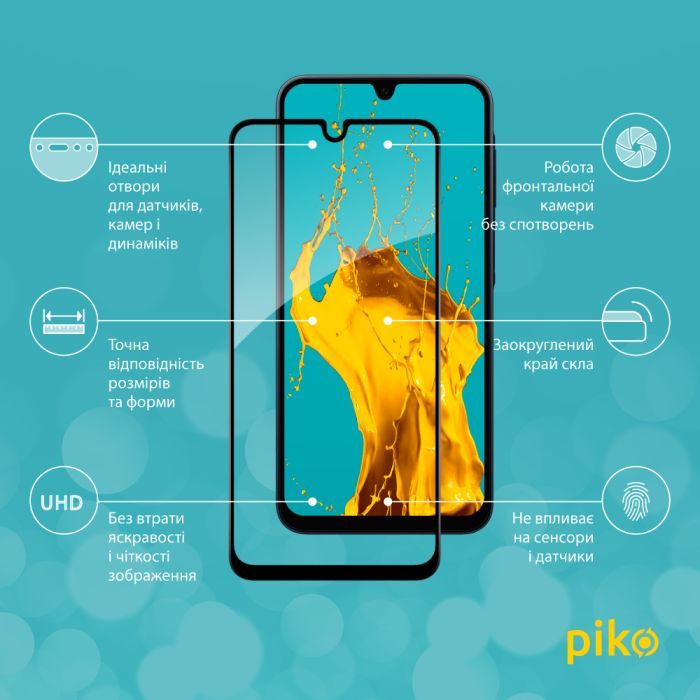 Скло захисне Piko Full Glue Samsung A16 Black (1283126598609) зображення 2