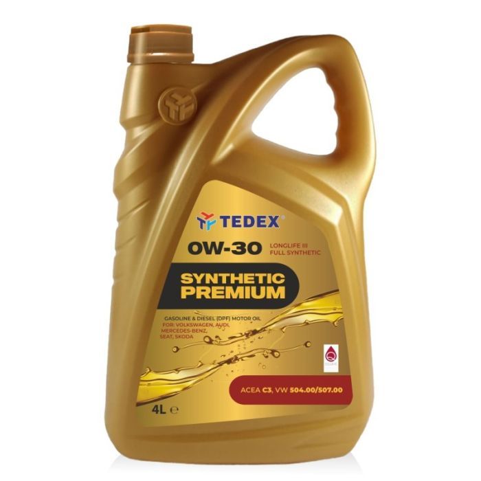 Моторна олива TEDEX SYNTHETIC PREMIUM SM/CF/EC 0W30  4л
