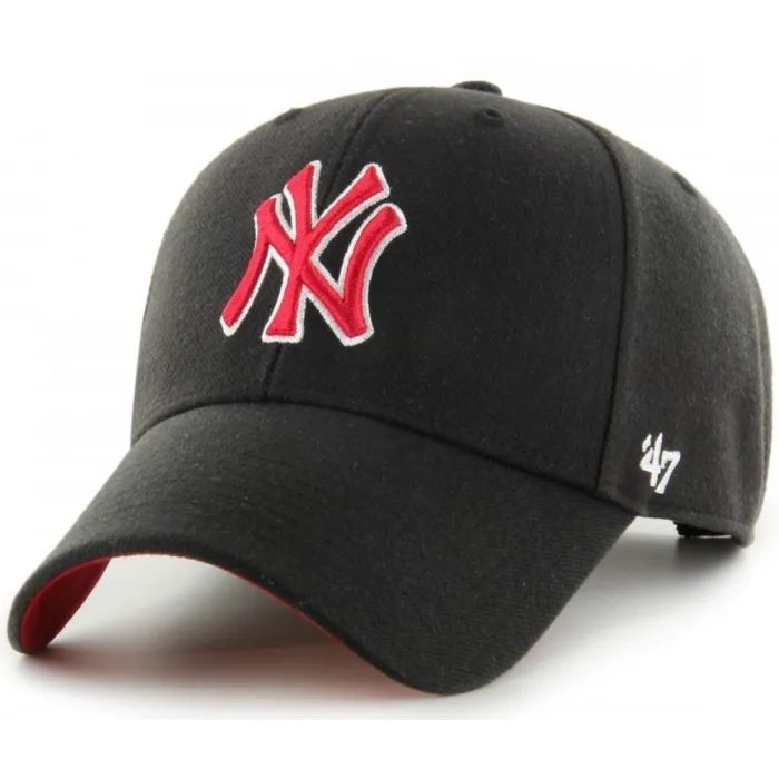 Кепка 47 Brand MLB New York Yankees B-SUMVP17WBP-BK чорний, червоний (196895673327)