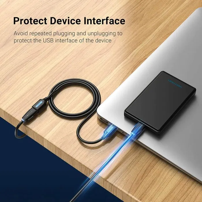 Дата кабель USB 3.0 AM/AF 1.0m black Vention (CBHBF) зображення 5
