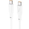 Дата кабель USB-C to USB-C 1.0m 100W TPE X93 white HOCO (6931474790712) изображение 2