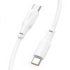 Дата кабель USB-C to USB-C 1.0m 100W TPE X93 white HOCO (6931474790712) изображение 3