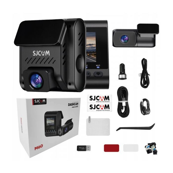 Відеореєстратор SJCAM Dashcam M60 + rear camera WIFI, GPS (6972476162954) зображення 6
