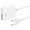 Зарядний пристрій XO L133 3xUSB-A + 3xUSB-C 75W White (L133.white)