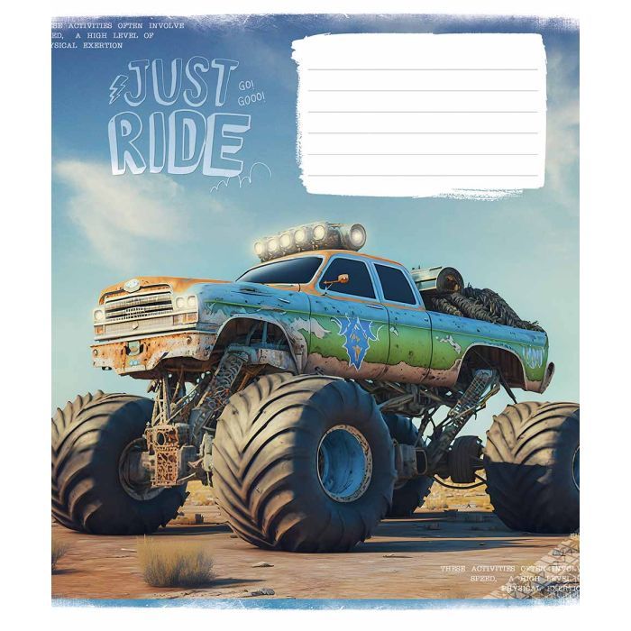 Тетрадь Школярик Offroad masters 12 листов клетка (012-3287K) изображение 2