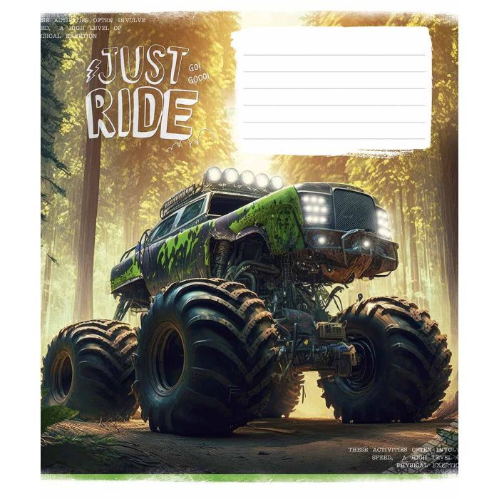 Тетрадь Школярик Offroad masters 12 листов клетка (012-3287K) изображение 3