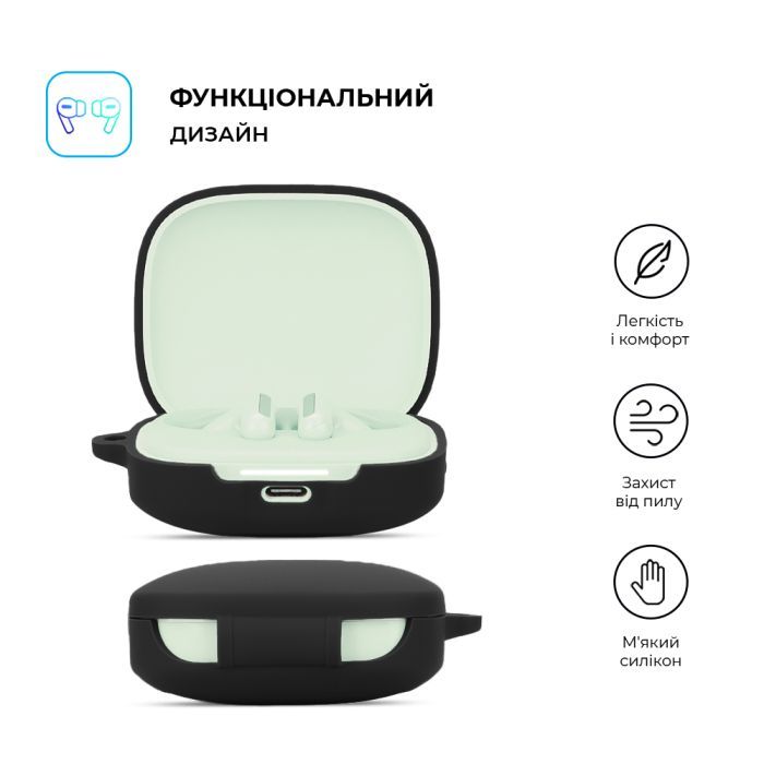 Чохол для навушників Armorstandart Hang Case для Xiaomi Redmi Buds 6 Black (ARM83390) зображення 2