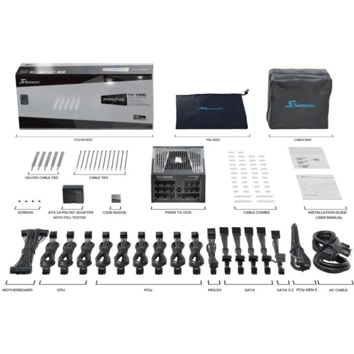 Блок питания Seasonic 1300W (PRIME TX 1300-ATX31) изображение 11
