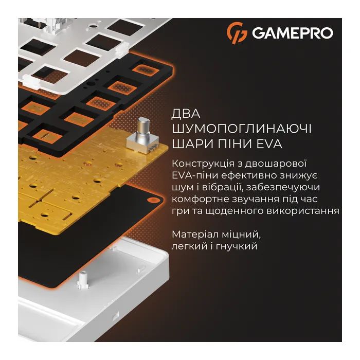 Клавиатура GamePro Genesis Silverlight MK116 USB UA Grey (MK116) изображение 11