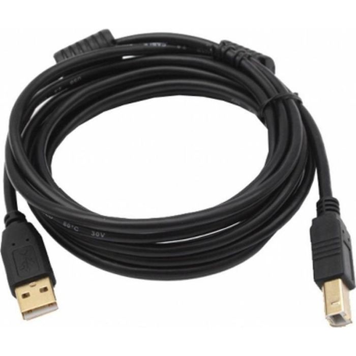 Кабель для принтера USB 2.0 AM/BM 1.5m ferrite black Voltronic (YT-AM/BM-1.5B)