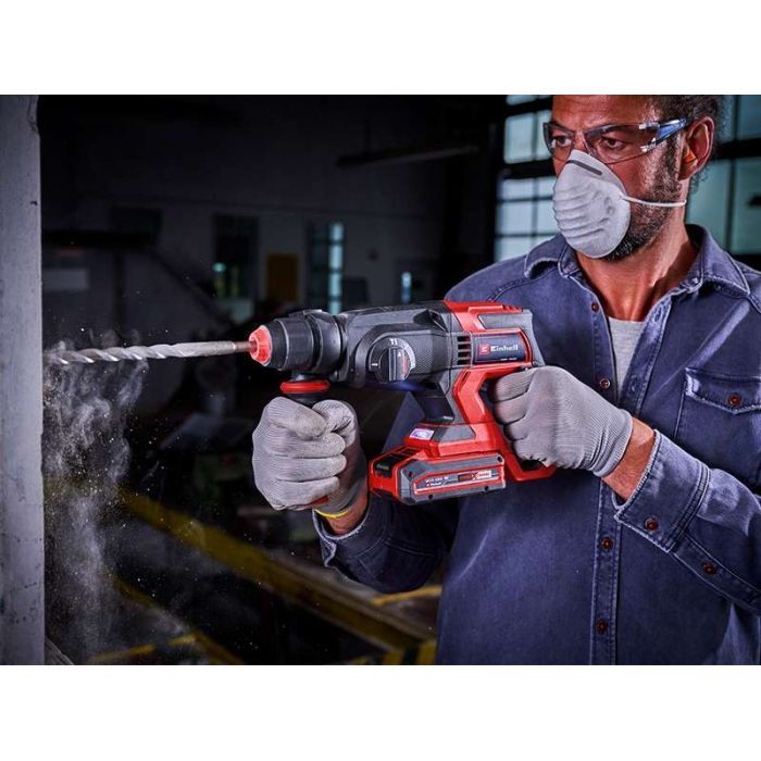 Перфоратор Einhell TE-HD 18/20LI - Solo, SDS-plus, PXC 18V, 1.8Дж, кейс (без АКБ та ЗП) (4514260) зображення 3