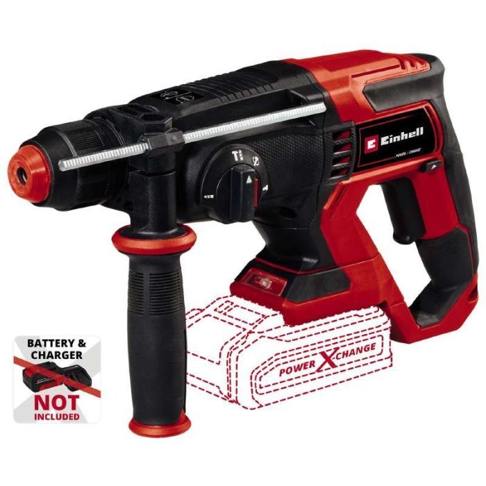 Перфоратор Einhell TE-HD 18/20LI - Solo, SDS-plus, PXC 18V, 1.8Дж, кейс (без АКБ та ЗП) (4514260) зображення 4