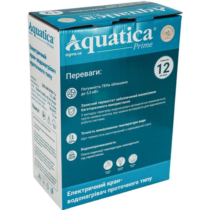 Проточный водонагреватель AQUATICA s96 3.3кВт для кухн (9796113) изображение 12