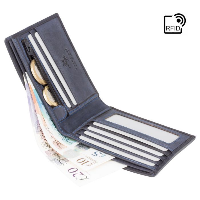 Гаманець Visconti 707 Shield Oil Blue (707 OIL BLUE) зображення 5