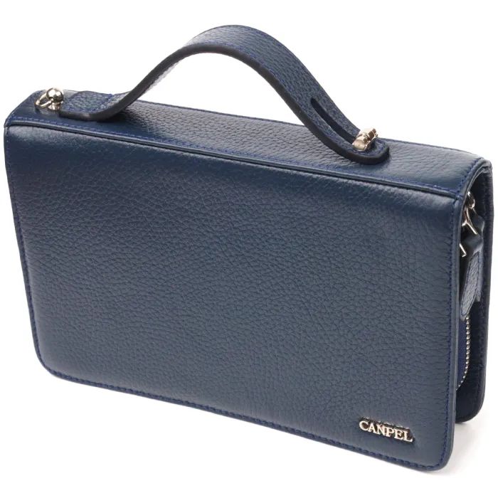 Сумка Canpellini Из натуральной кожи Синяя (21568)