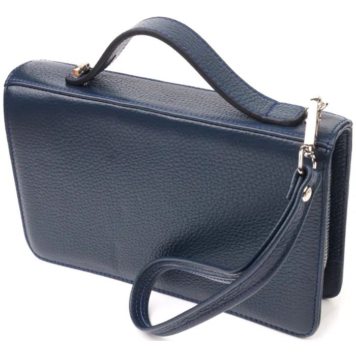 Сумка Canpellini Из натуральной кожи Синяя (21568) изображение 2