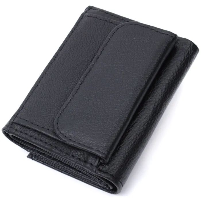 Гаманець ST Leather З монетницею з натуральної шкіри Чорний (22730) зображення 2