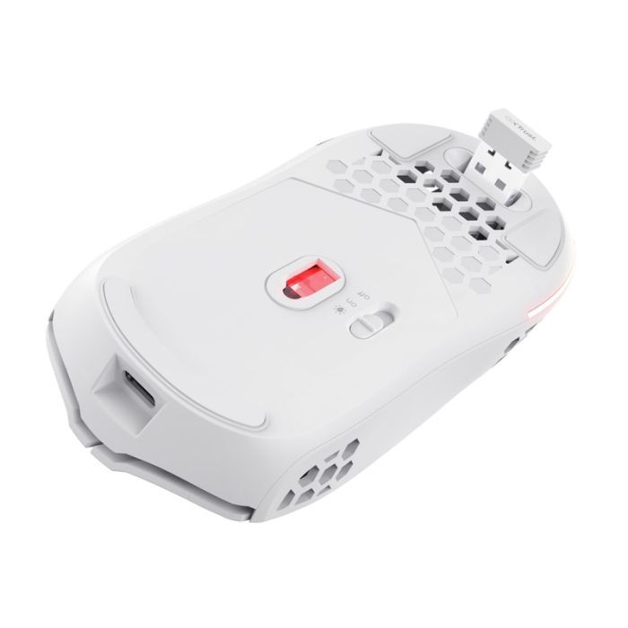 Мышка Trust GXT 929 Helox Wireless/USB-A White (25390) изображение 4