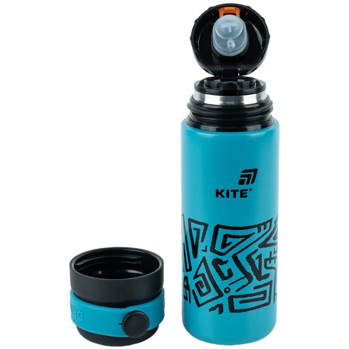 Термос Kite 500 мл, темно-бірюзовий (K25-1222-1) зображення 2