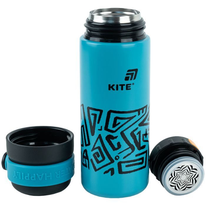 Термос Kite 500 мл, темно-бірюзовий (K25-1222-1) зображення 4