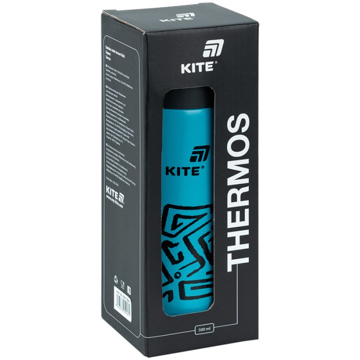 Термос Kite 500 мл, чорний (K25-1222-3) изображение 5