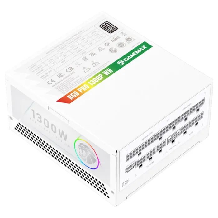 Блок живлення Gamemax 1300W (RGB PRO 1300P WH) зображення 10