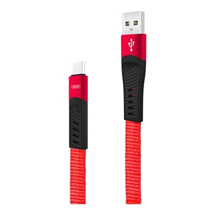 Дата кабель USB 2.0 AM to Micro 5P 1.2m 2.1A spring red XO (NB127-M-RD)